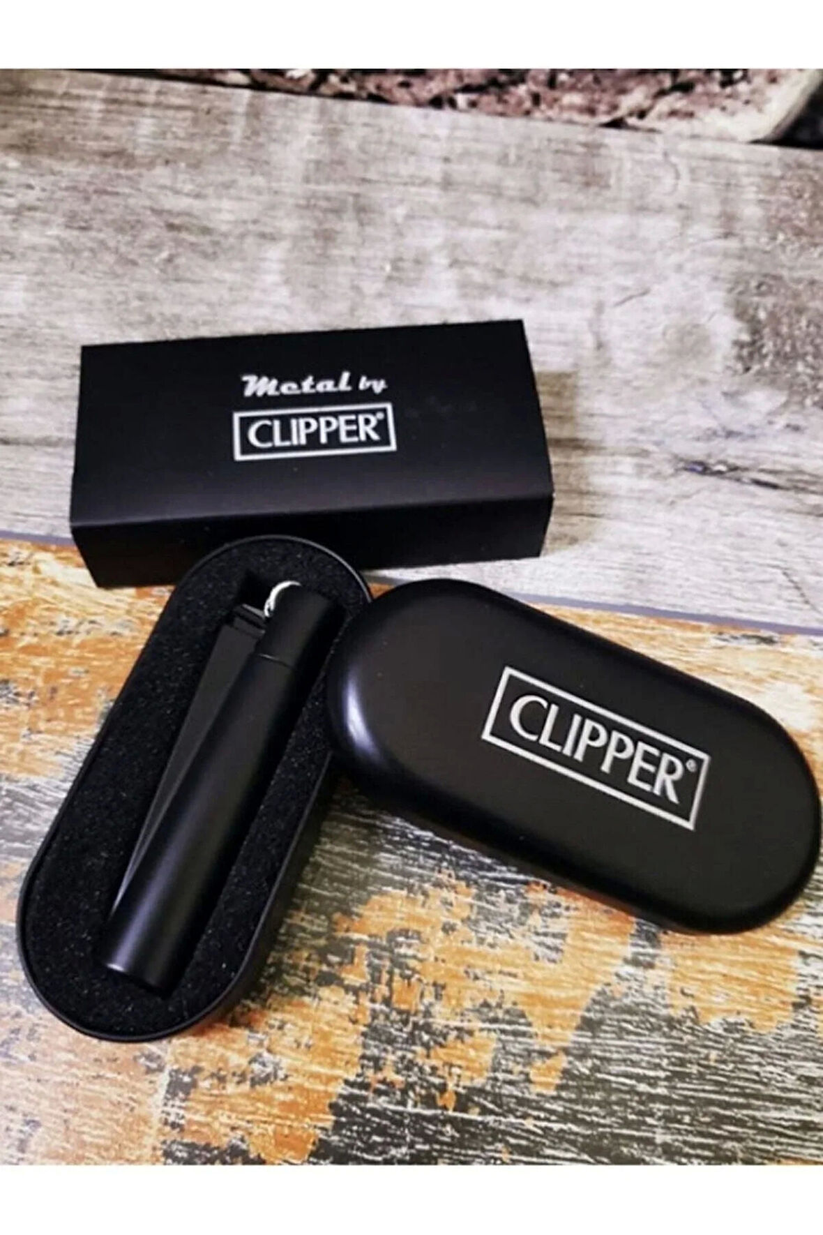 Kişiye Özel Kutulu Clipper Metal Çakmak