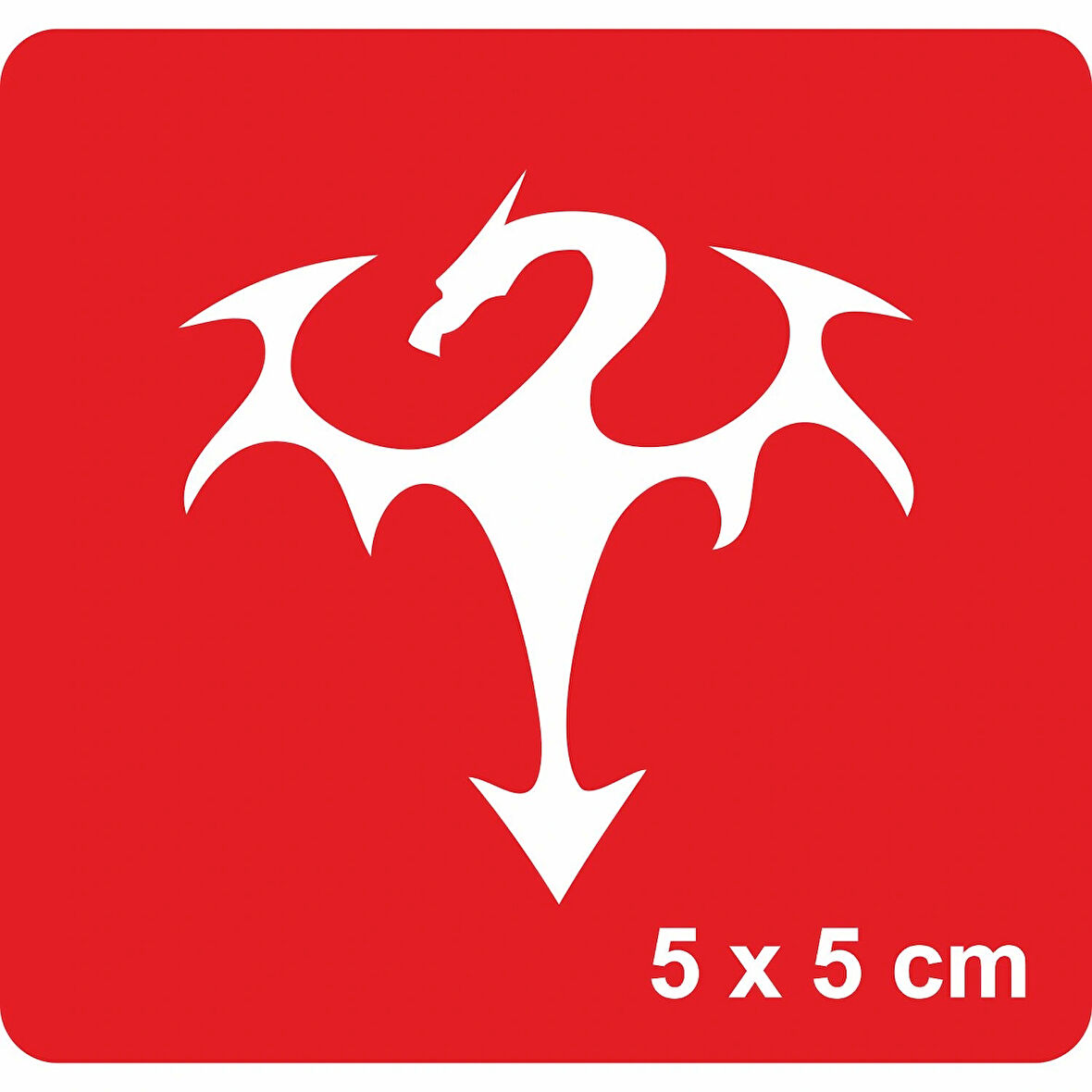 Ejderha Duruşu Tattoo Geçici Dövme Şablonları Kına Kalıpları