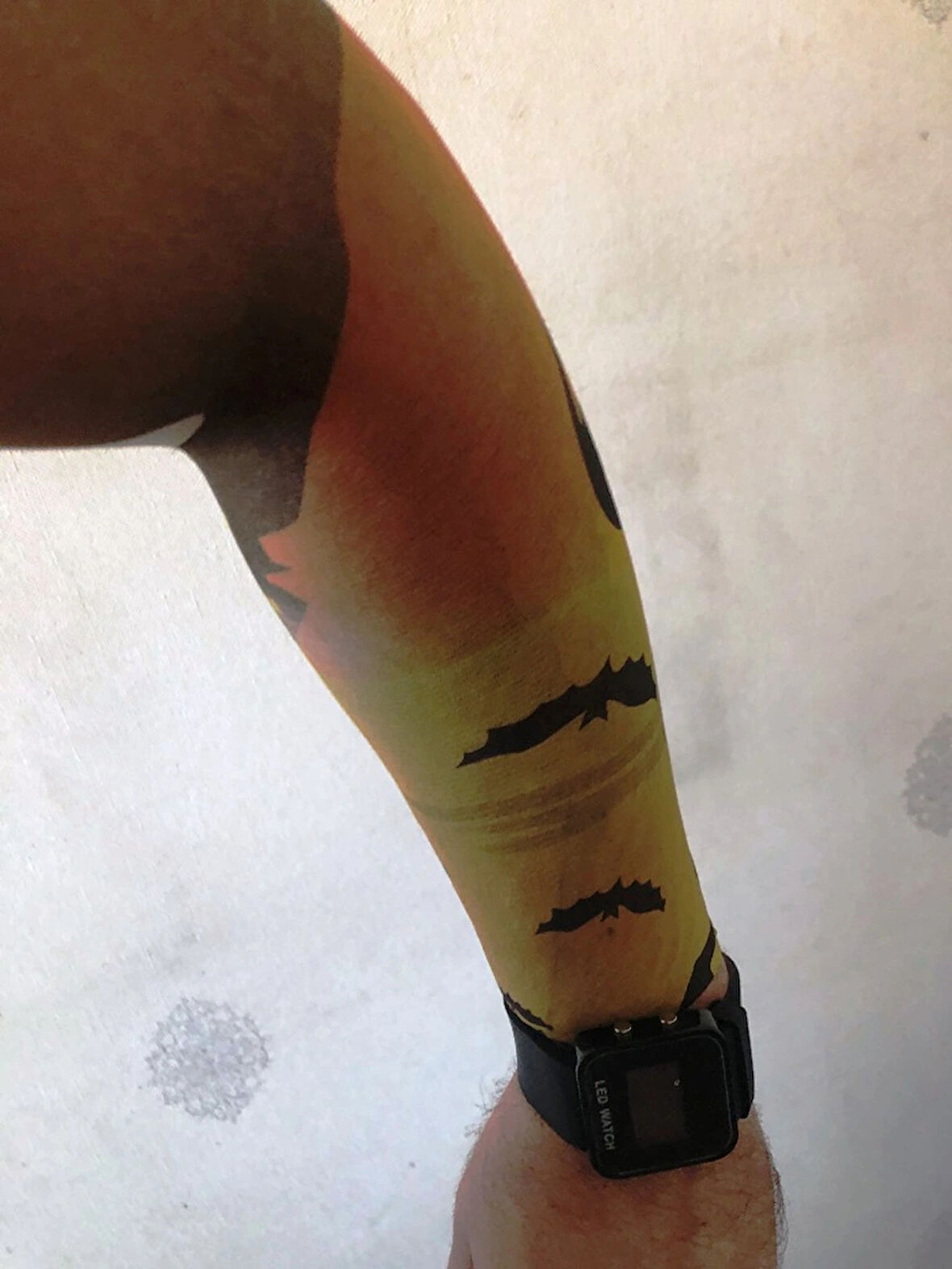 Çift Kol Giyilebilir Dövme Yarasa Tattoo Sleeve