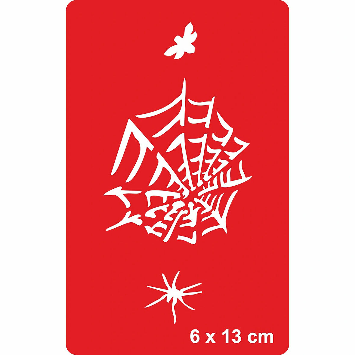 Örümcek Ağı ve Avı Tattoo Geçici Dövme Şablonları Kına Kalıpları