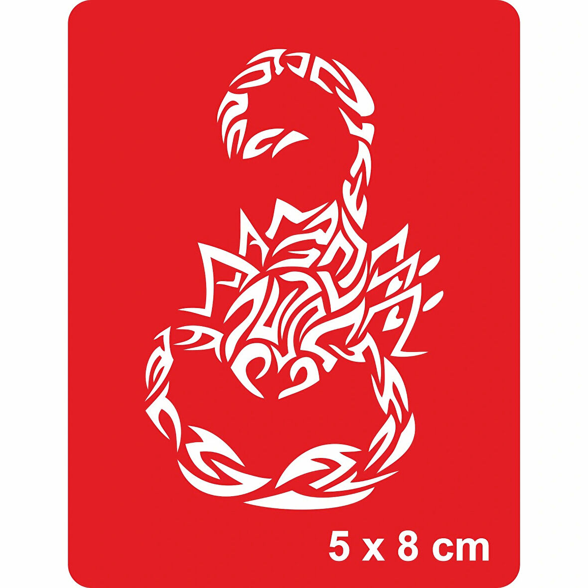 Tribal Akrep Tattoo Geçici Dövme Şablonları Kına Kalıpları