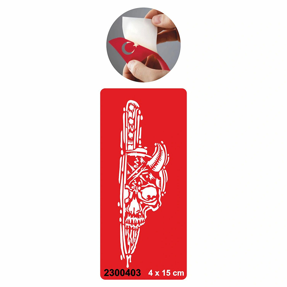 Ölüm Günü İskelet Kuru Kafa  Tattoo Geçici Dövme Şablonları Kına Kalıpları