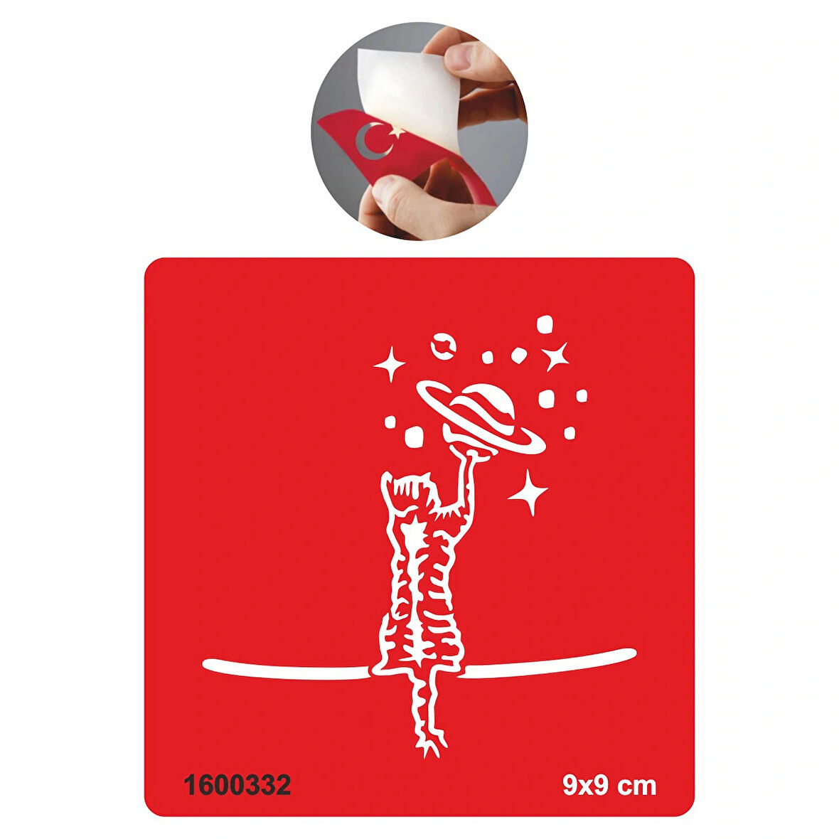 Şanslı Kedi Tattoo Geçici Dövme Şablonları Kına Kalıpları