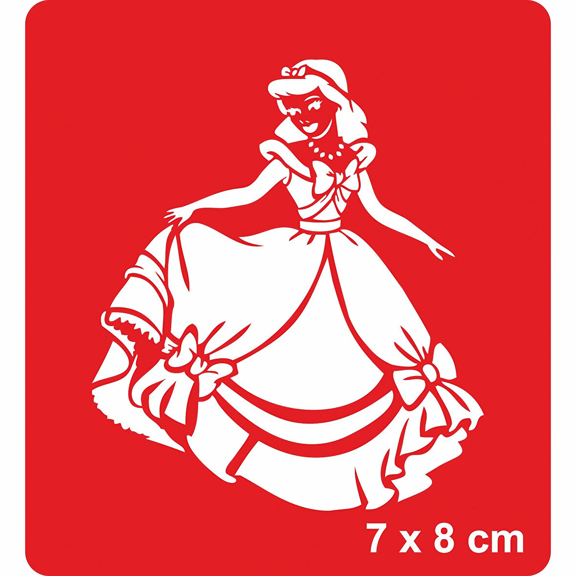 Prenses KIz Tattoo Geçici Dövme Şablonları Kına Kalıpları