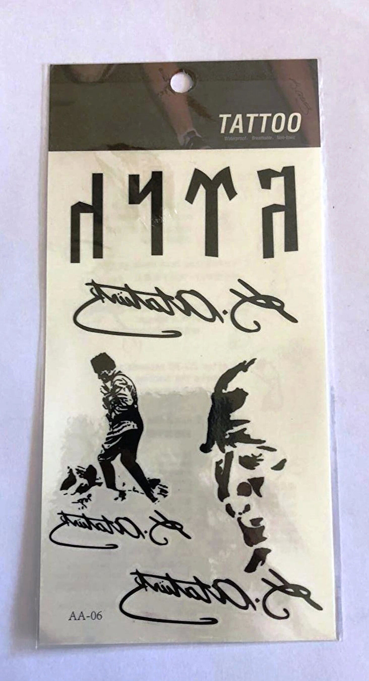 Türk İmza Yapıştırma Sticker Dövme Geçici Dövme Temporary Tattoos