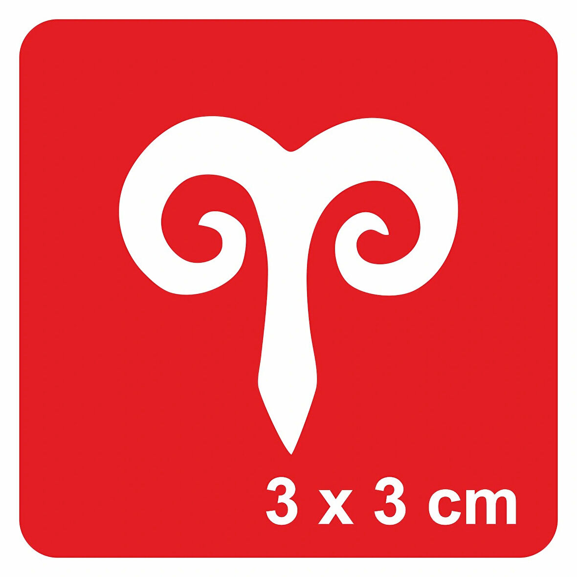 Koç Burcu Tattoo Geçici Dövme Şablonları Kına Kalıpları