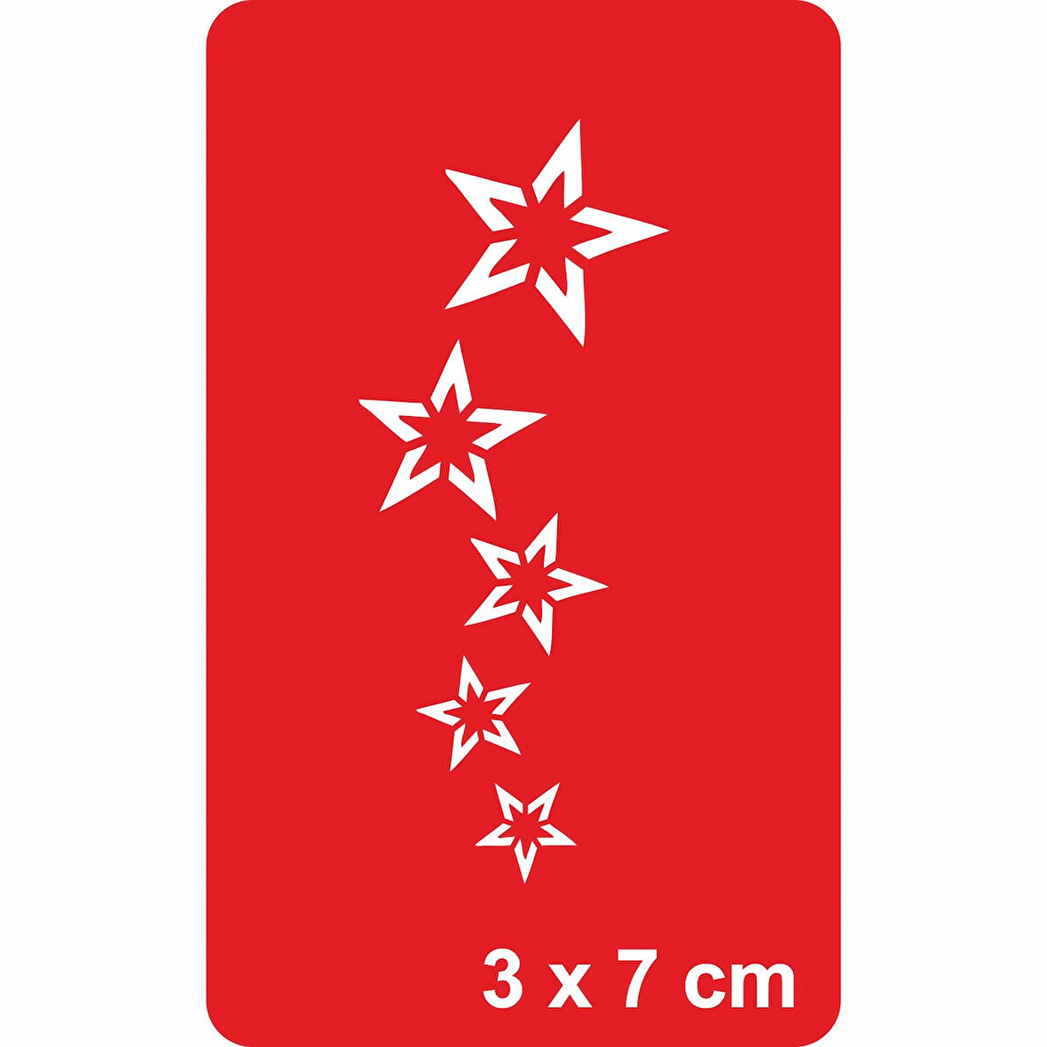 Kuyruklu Yıldız Tattoo Geçici Dövme Şablonları Kına Kalıpları