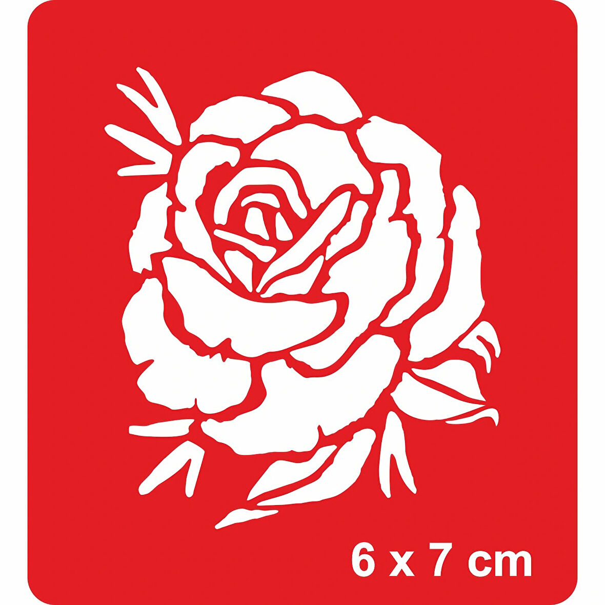 İyimser Bir Gül Açtı! Tattoo Geçici Dövme Şablonları Kına Kalıpları