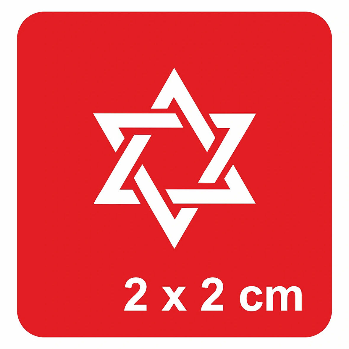 Davud'un Yıldızı Tattoo Geçici Dövme Şablonları Kına Kalıpları