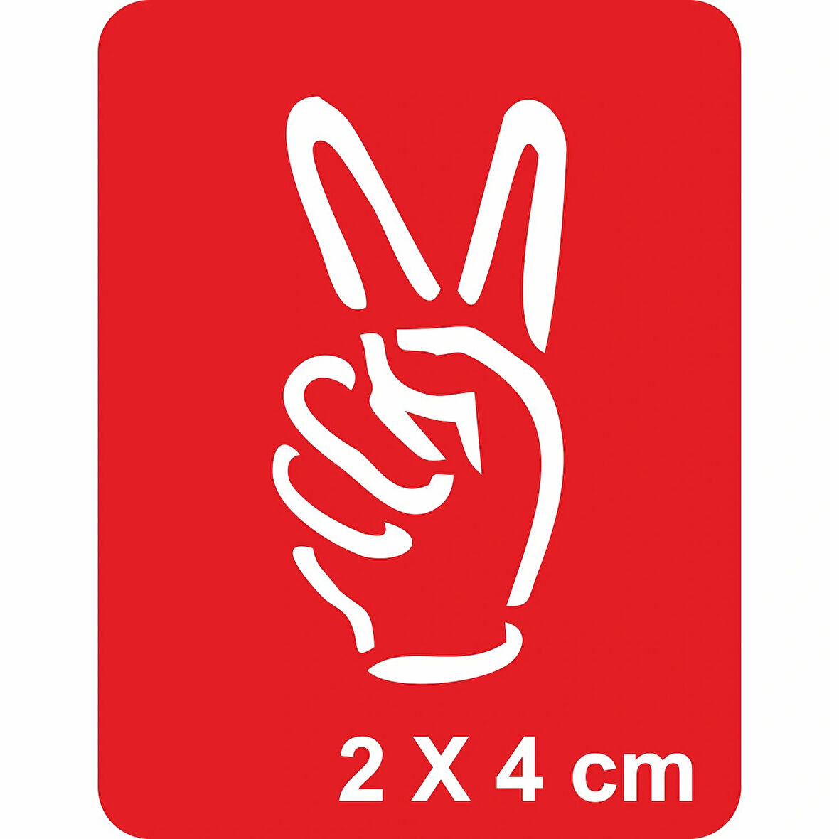 Zafer İşareti Tattoo Geçici Dövme Şablonları Kına Kalıpları