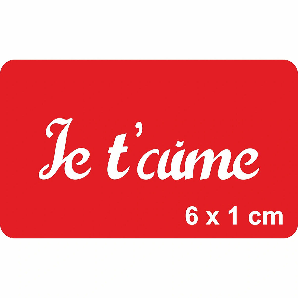 Seni Seviyorum Fransızca Tattoo Geçici Dövme Şablonları Kına Kalıpları