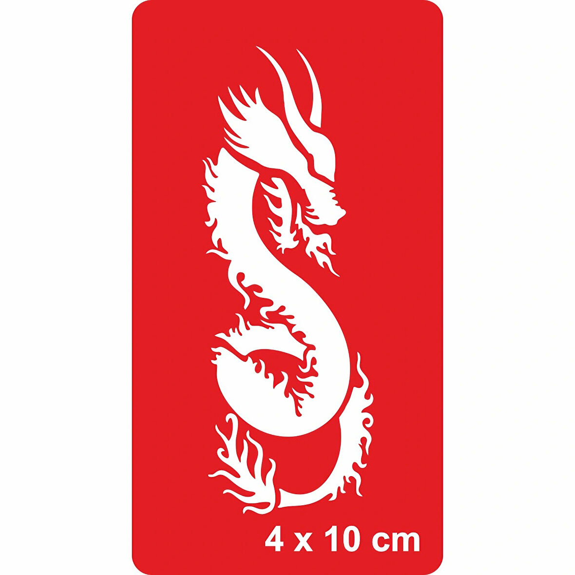 Güçlü Yılan Ejderha Tattoo Geçici Dövme Şablonları Kına Kalıpları