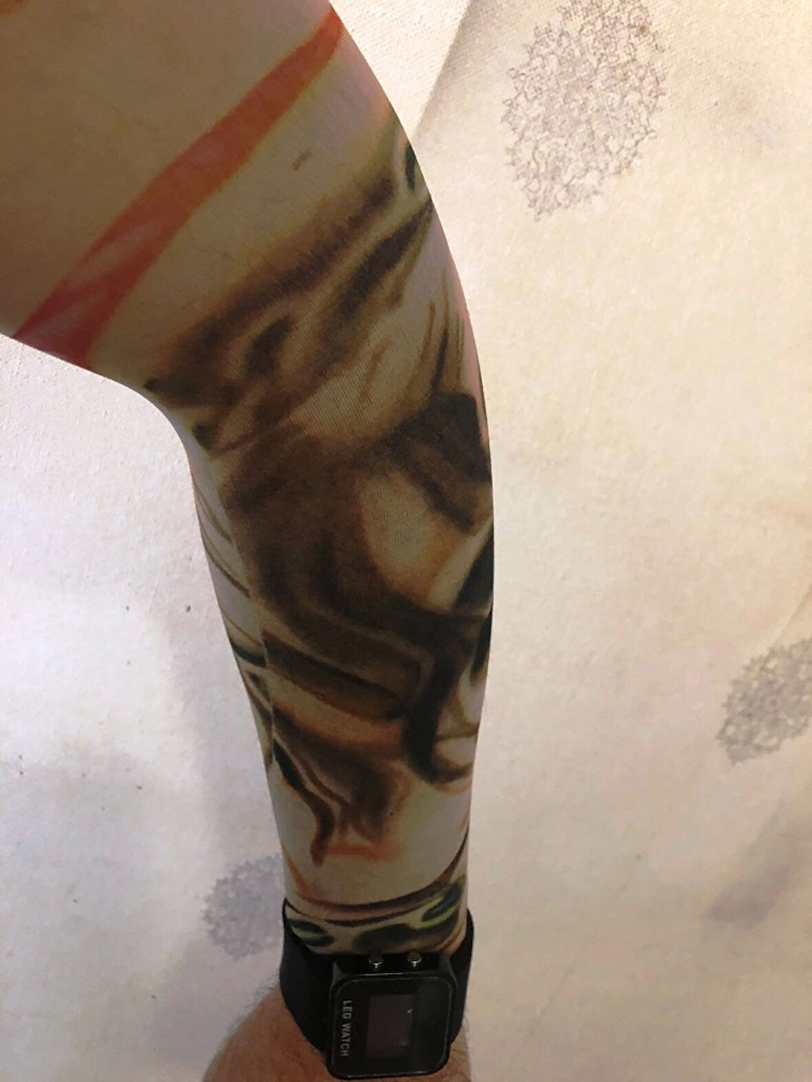 Çift Kol Giyilebilir Dövme Girdap Desenler Tattoo Sleeve