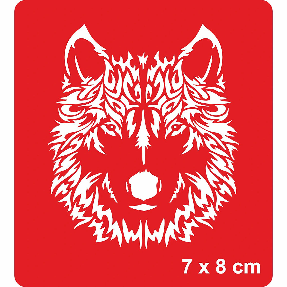 Şahane Kurt Tattoo Geçici Dövme Şablonları Kına Kalıpları