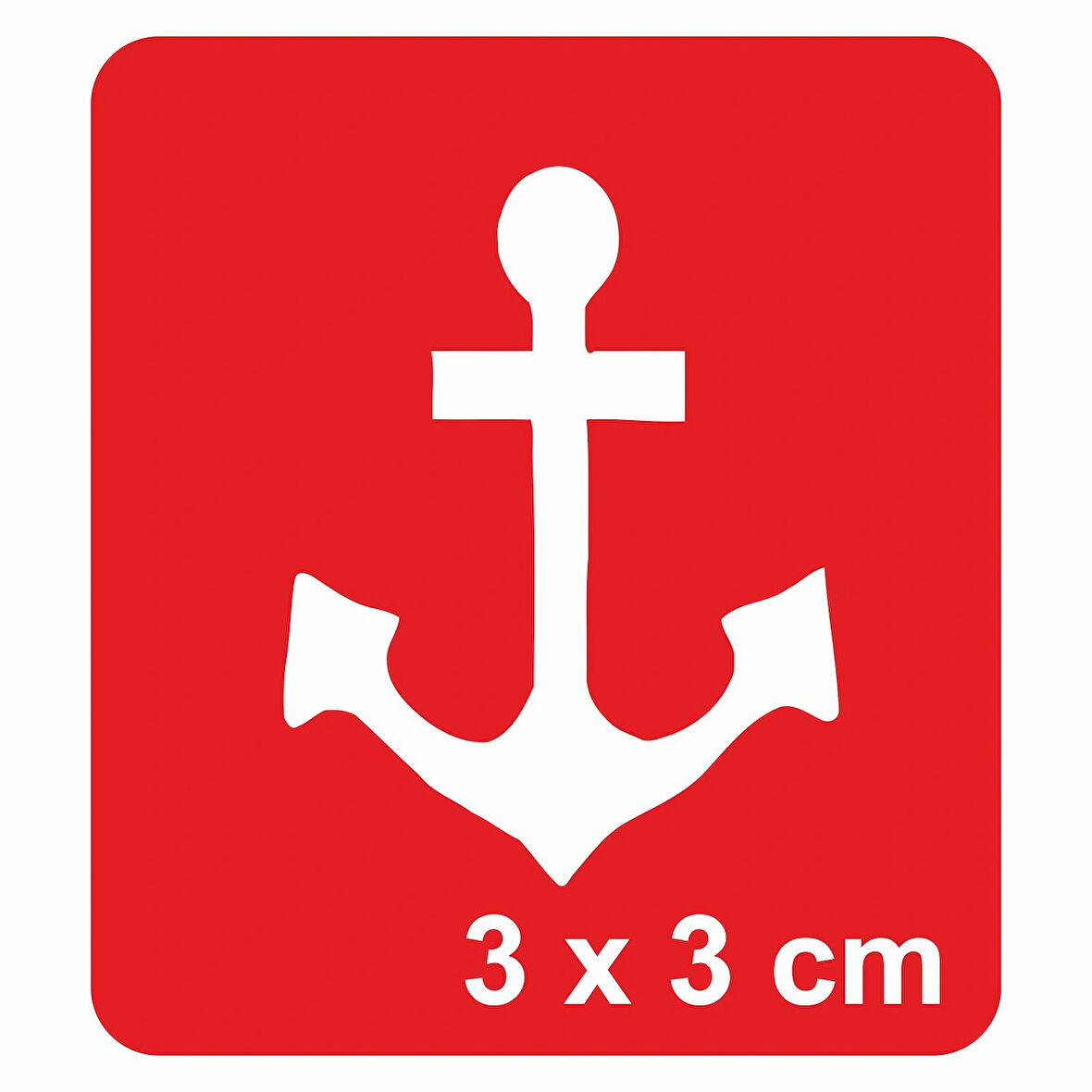 Kayık Çapası Tattoo Geçici Dövme Şablonları Kına Kalıpları