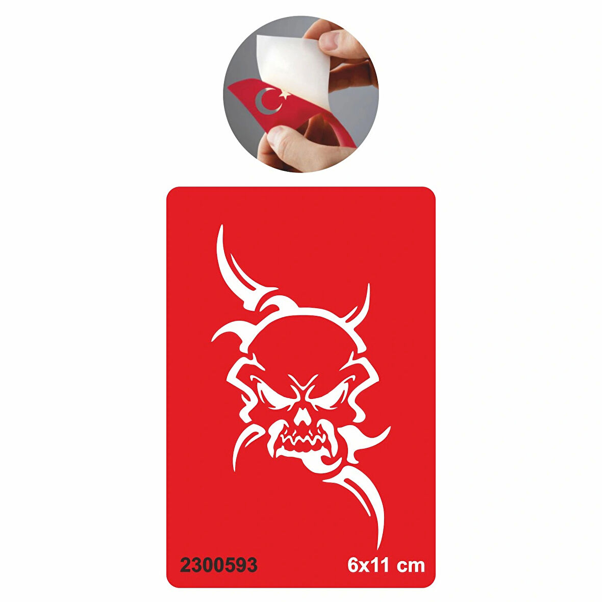 Tribal Kuru kafa  Tattoo Geçici Dövme Şablonları Kına Kalıpları