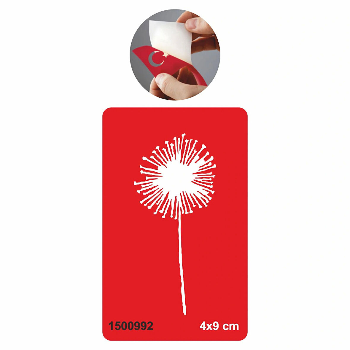 Püf-Çiçeği-Karahindiba Tattoo Geçici Dövme Şablonları Kına Kalıpları