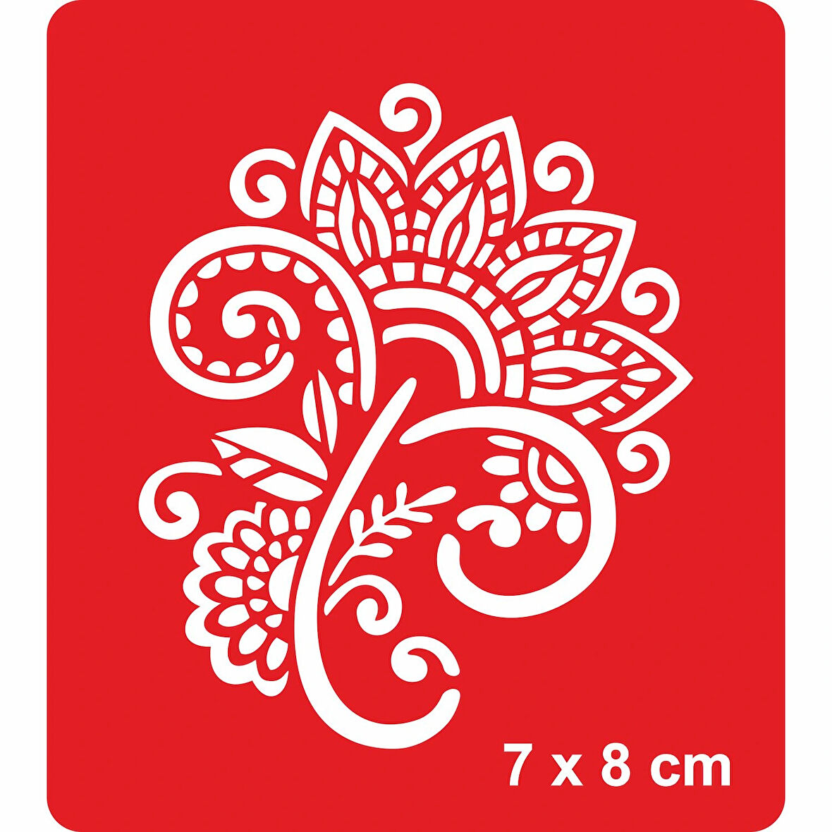 Dantel Motifi 253 Tattoo Geçici Dövme Şablonları Kına Kalıpları