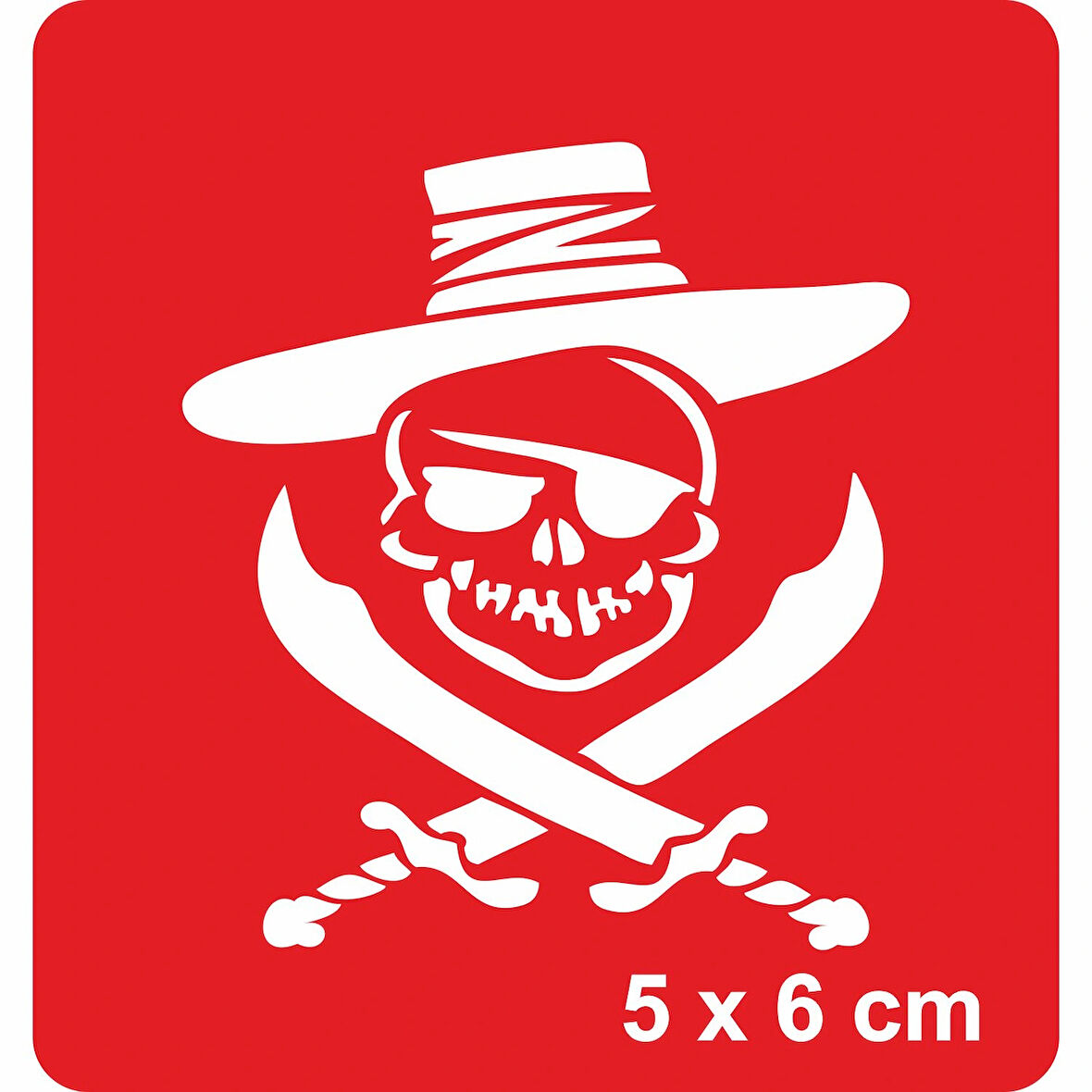 Tehlikeli Korsan Tattoo Geçici Dövme Şablonları Kına Kalıpları