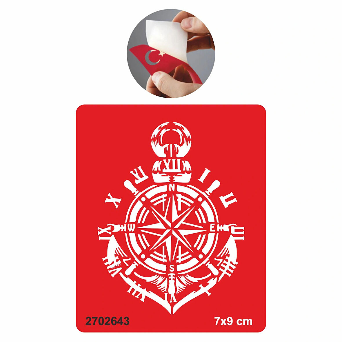 Saat Pusula Dümen Çapa  Tattoo Geçici Dövme Şablonları Kına Kalıpları