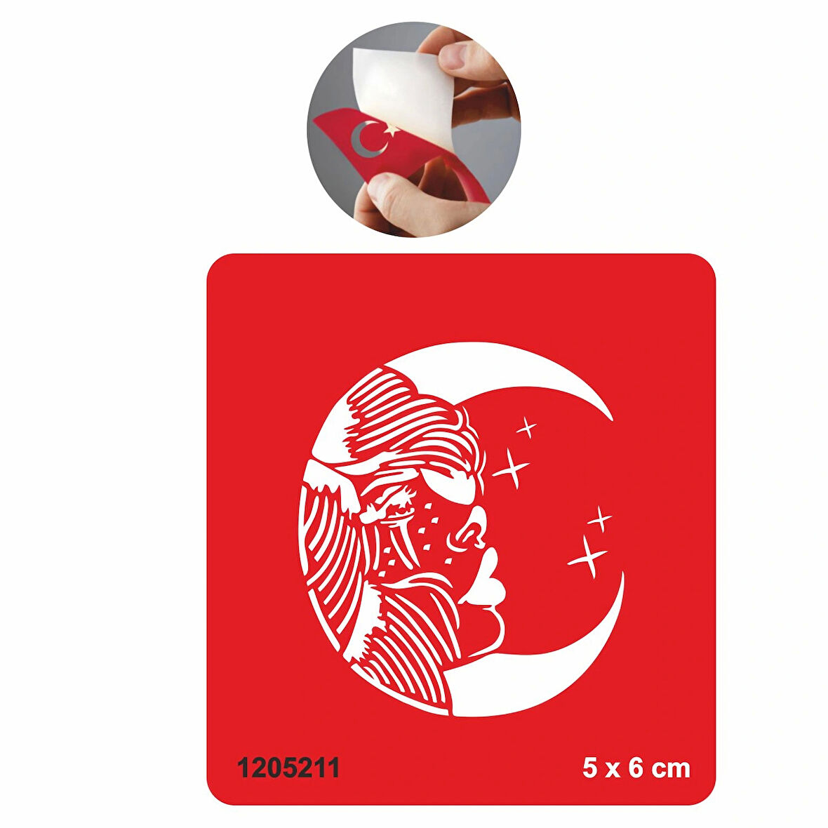 Gece Saçlı Kadın Tattoo Geçici Dövme Şablonları Kına Kalıpları