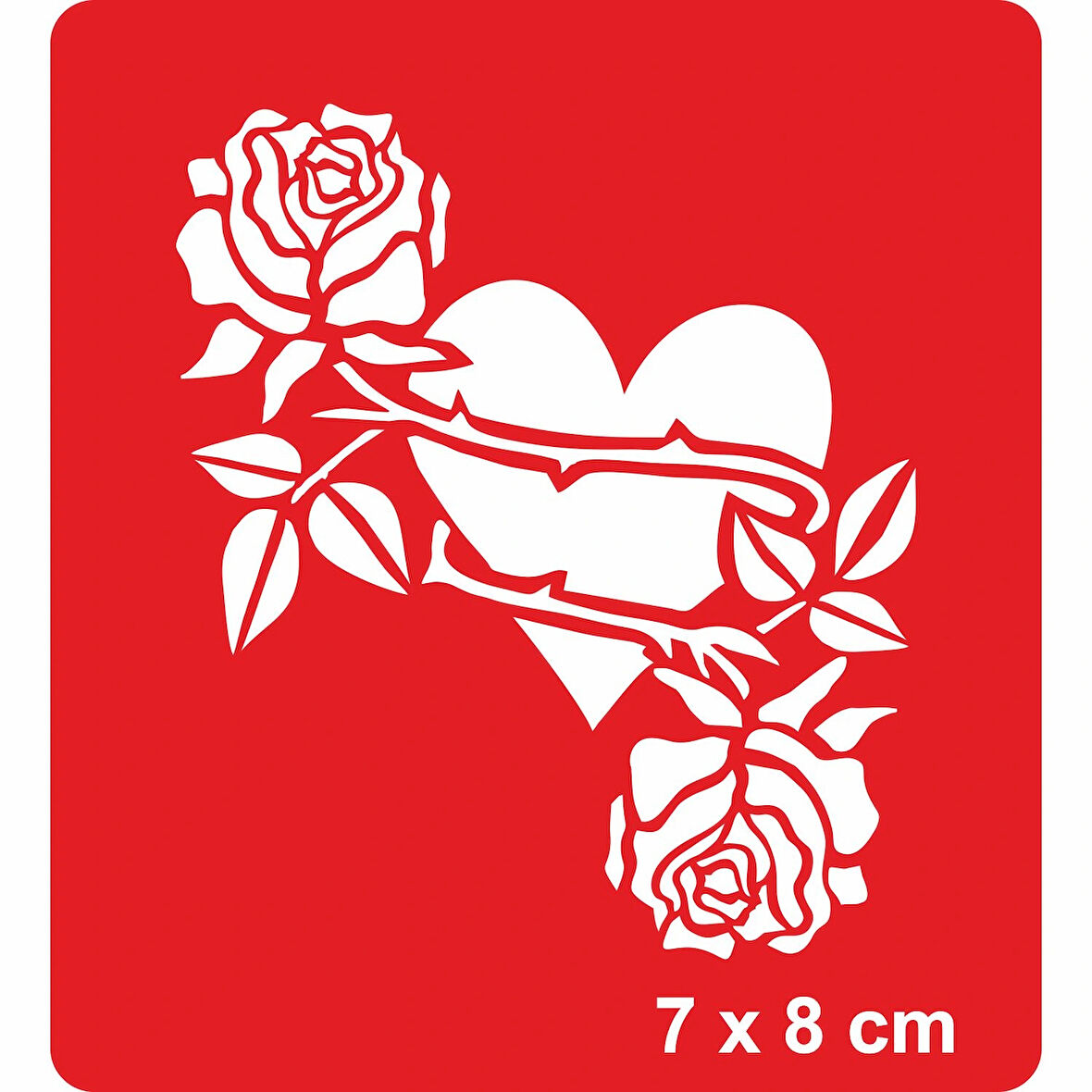 Kalpte Güller Açınca! Tattoo Geçici Dövme Şablonları Kına Kalıpları