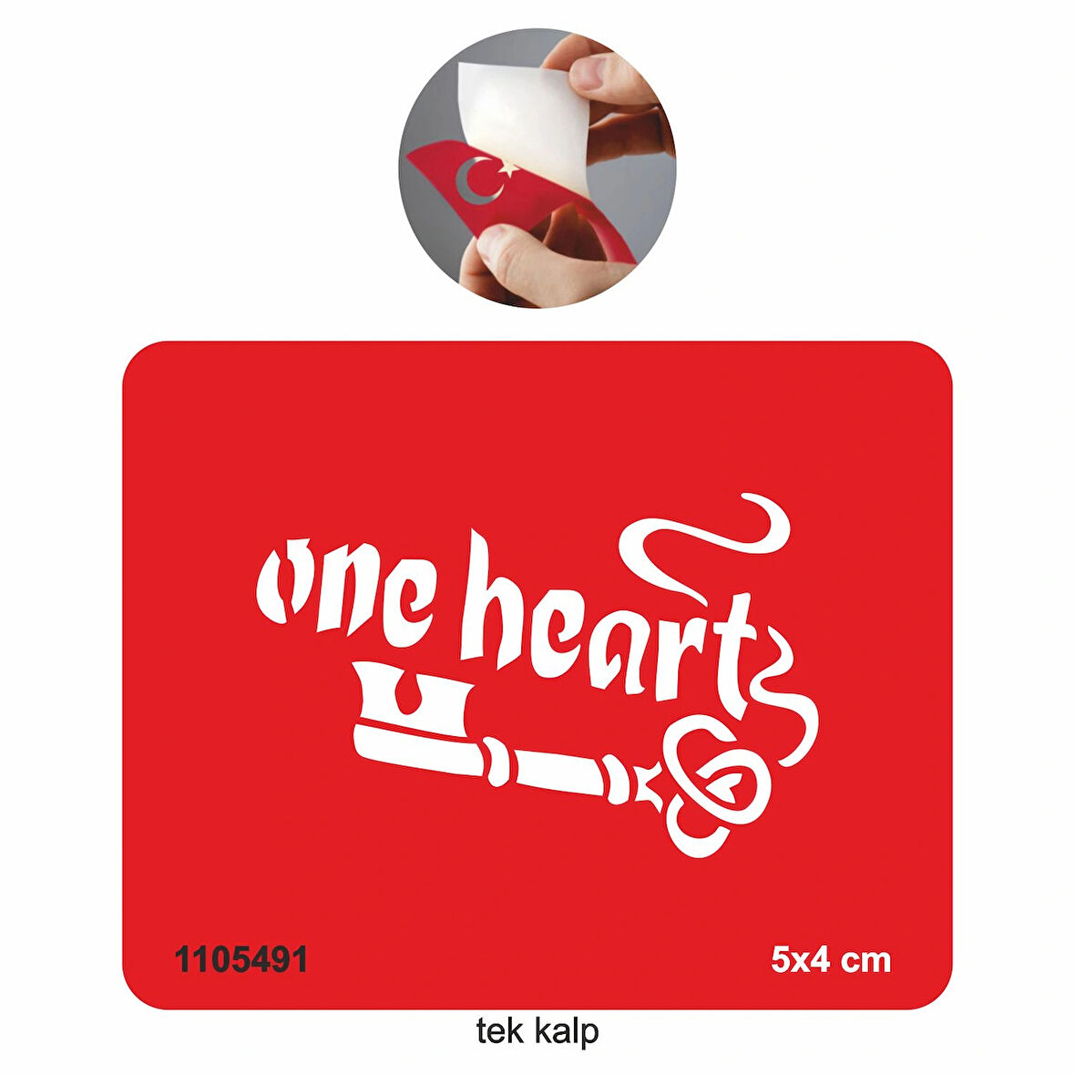 Tek Kalp Tattoo Geçici Dövme Şablonları Kına Kalıpları