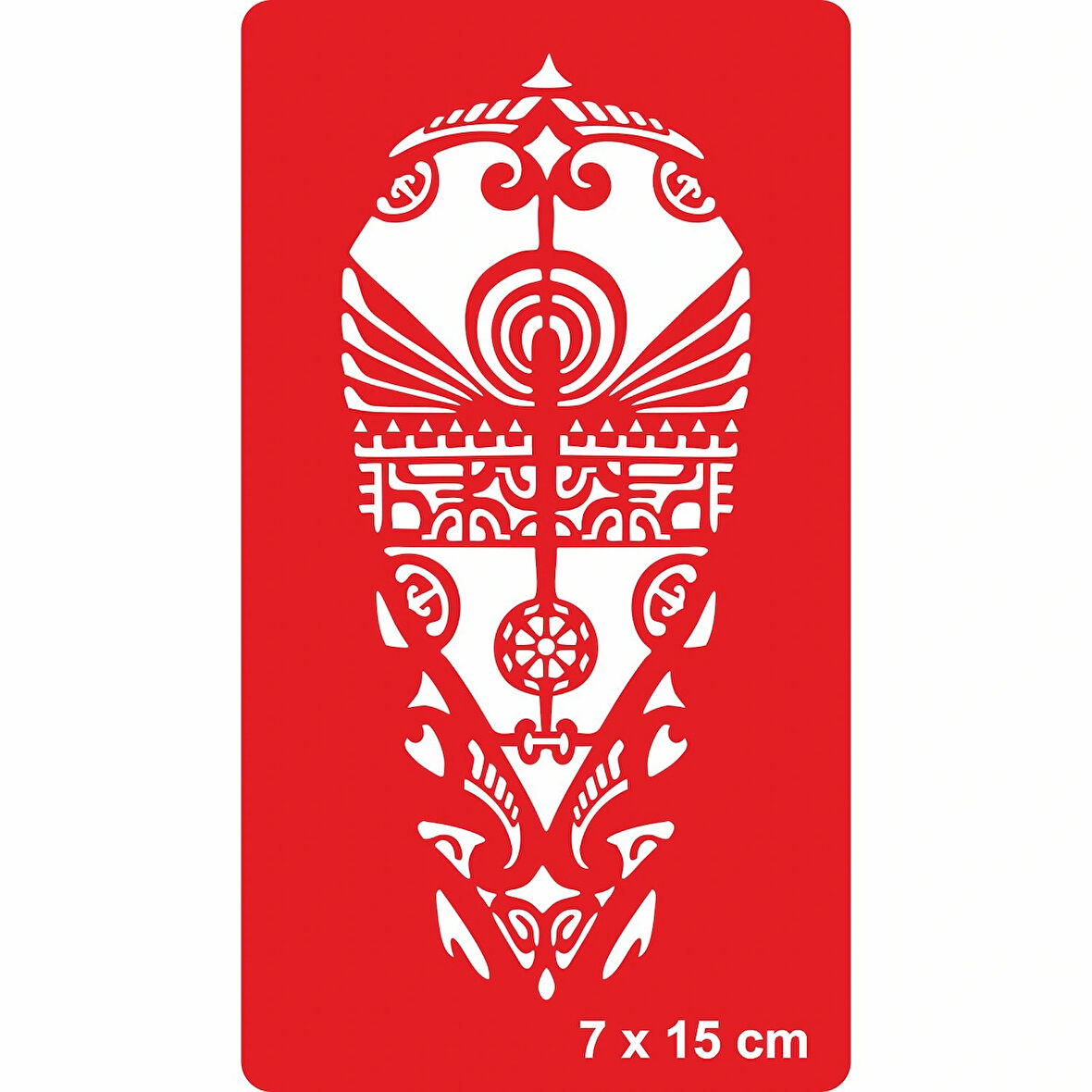 Kabile Motifi Maori Tattoo Geçici Dövme Şablonları Kına Kalıpları