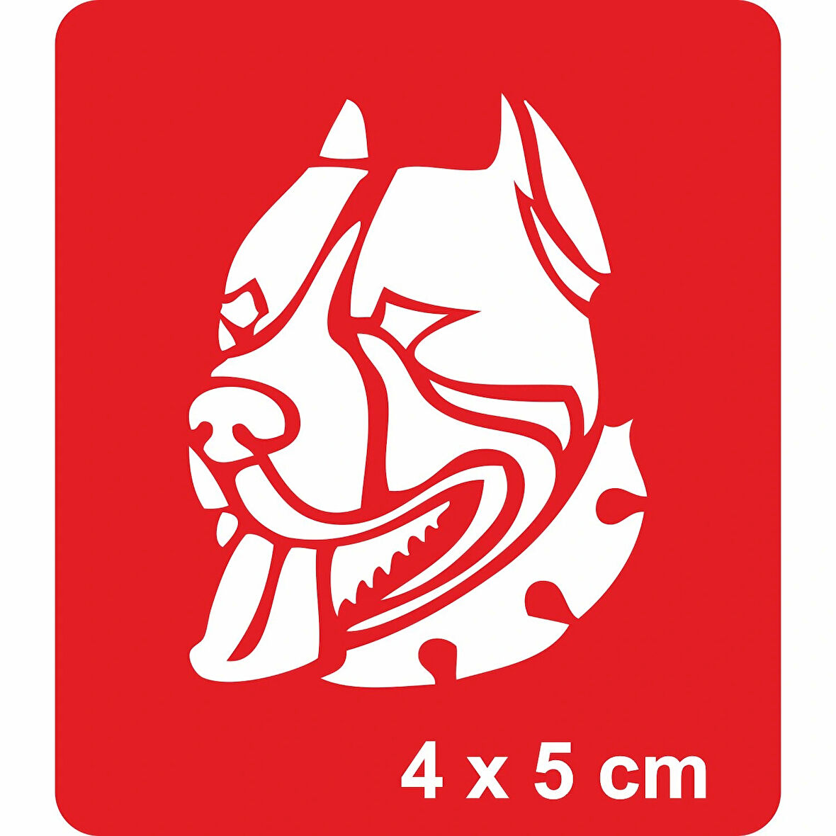 Dikkat Köpek Var! Tattoo Geçici Dövme Şablonları Kına Kalıpları