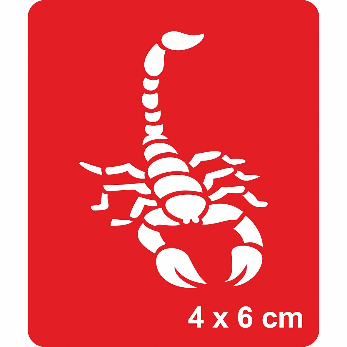 Vahşi Akrep Tattoo Geçici Dövme Şablonları Kına Kalıpları