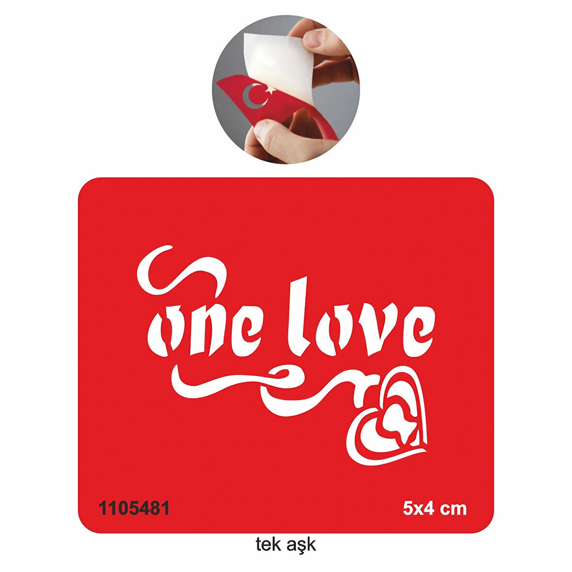 Tek Aşk Tattoo Geçici Dövme Şablonları Kına Kalıpları