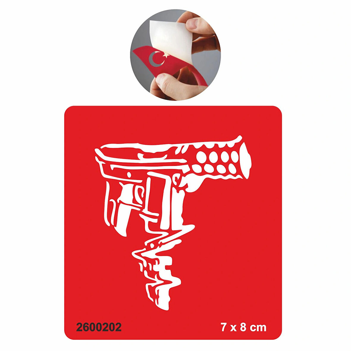 Otomatik Taramalı Silah  Tattoo Geçici Dövme Şablonları Kına Kalıpları