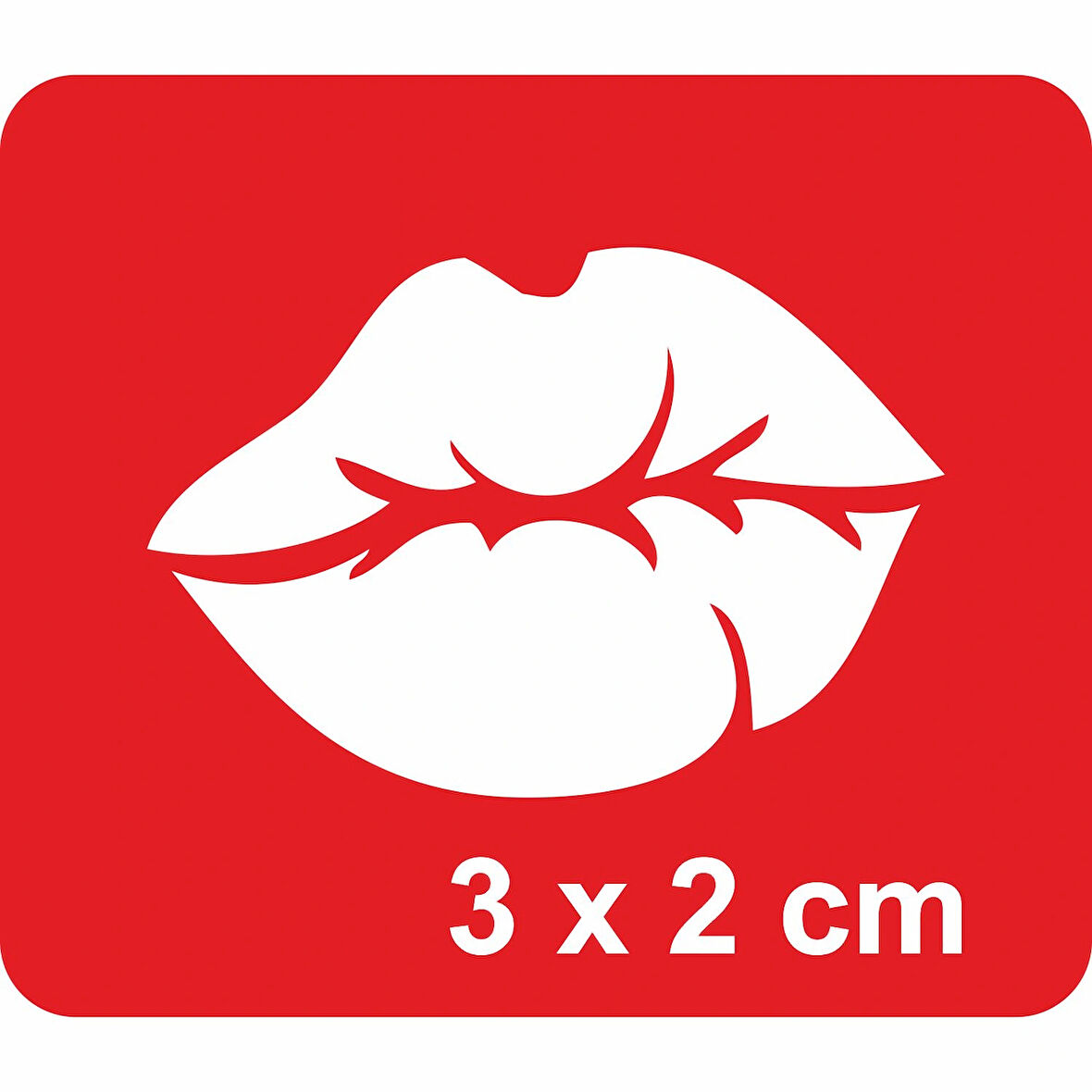 Öpücük Dudak  Tattoo Geçici Dövme Şablonları Kına Kalıpları