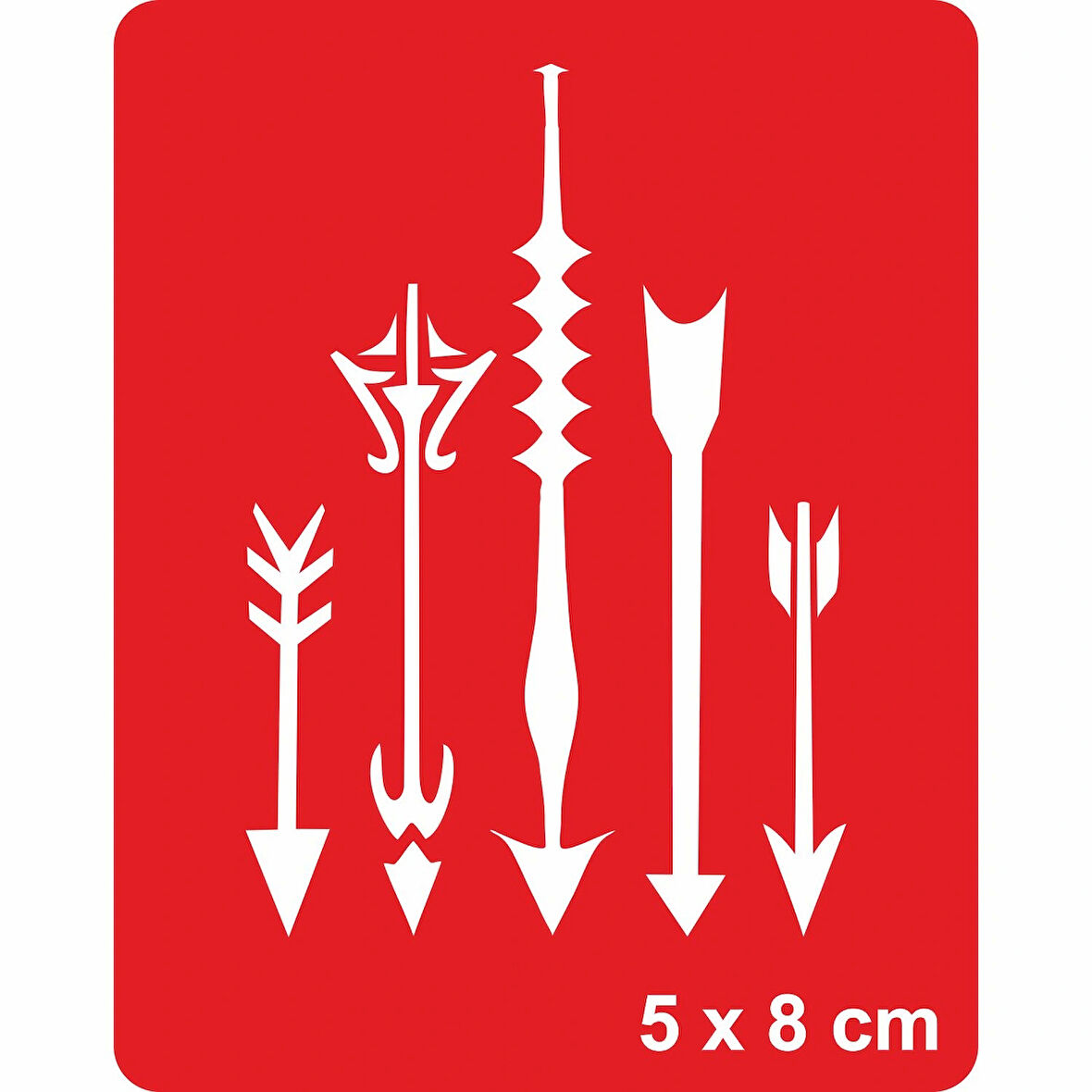 Ok Koleksiyonu  Tattoo Geçici Dövme Şablonları Kına Kalıpları