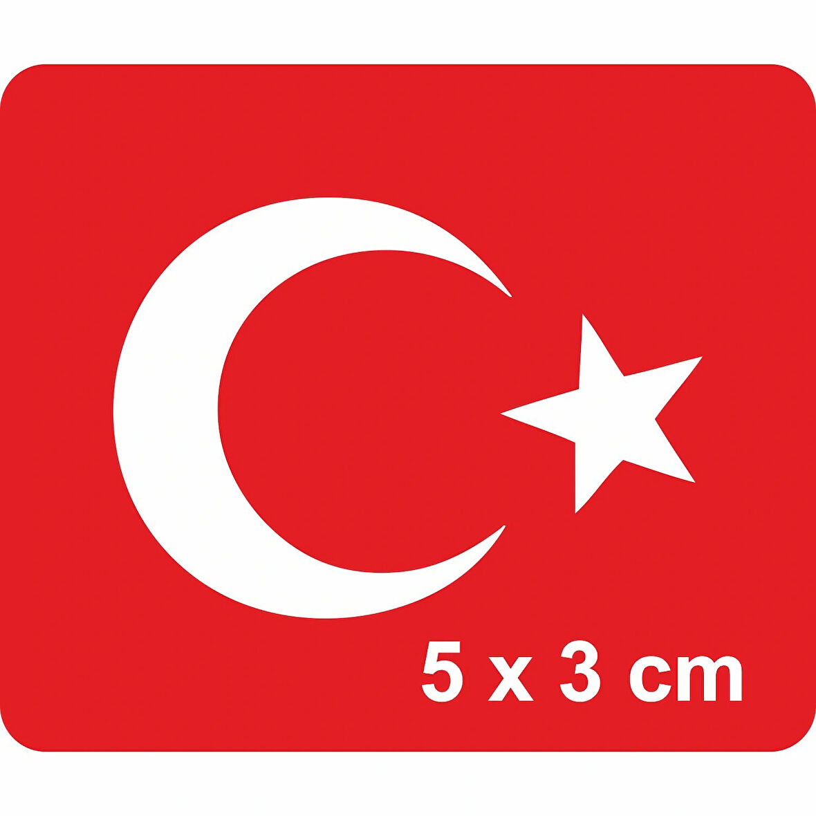 Ay Yıldız-2 Türk Bayrağı  Tattoo Geçici Dövme Şablonları Kına Kalıpları