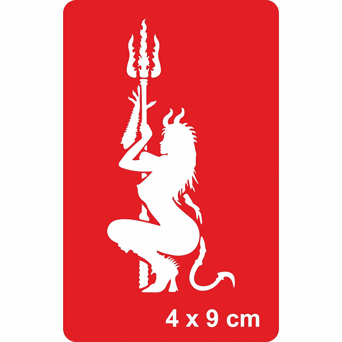 Seksi Şeytan Tattoo Geçici Dövme Şablonları Kına Kalıpları