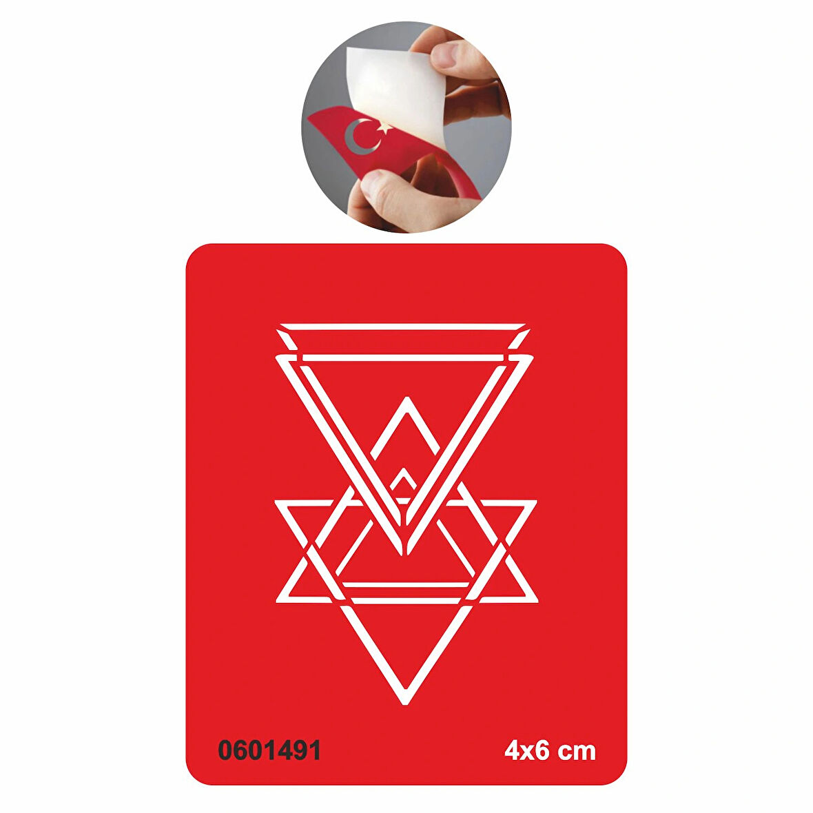 Valknut Üçgen Semboller Deseni Tattoo Geçici Dövme Şablonları Kına Kalıpları