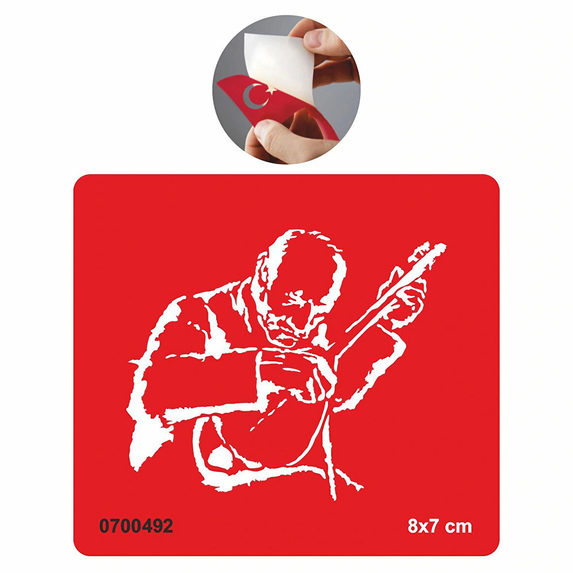 Saz Sanatçısı Tattoo Geçici Dövme Şablonları Kına Kalıpları