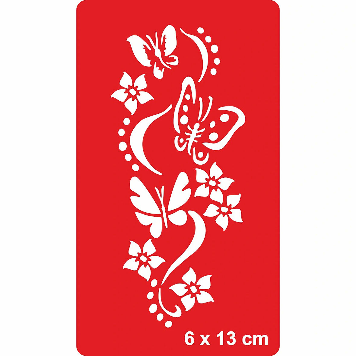 Bahar Şarkısı Kelebekler Tattoo Geçici Dövme Şablonları Kına Kalıpları