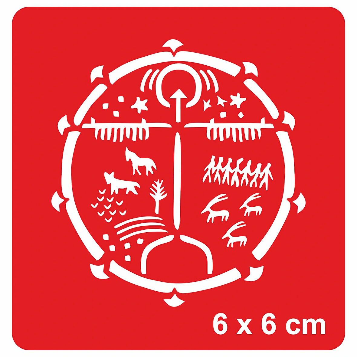 Kam Davulu Tattoo Geçici Dövme Şablonları Kına Kalıpları