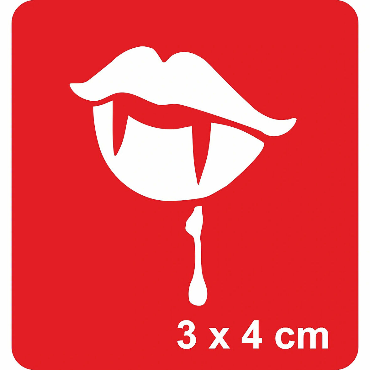 Vampir Dudak  Tattoo Geçici Dövme Şablonları Kına Kalıpları