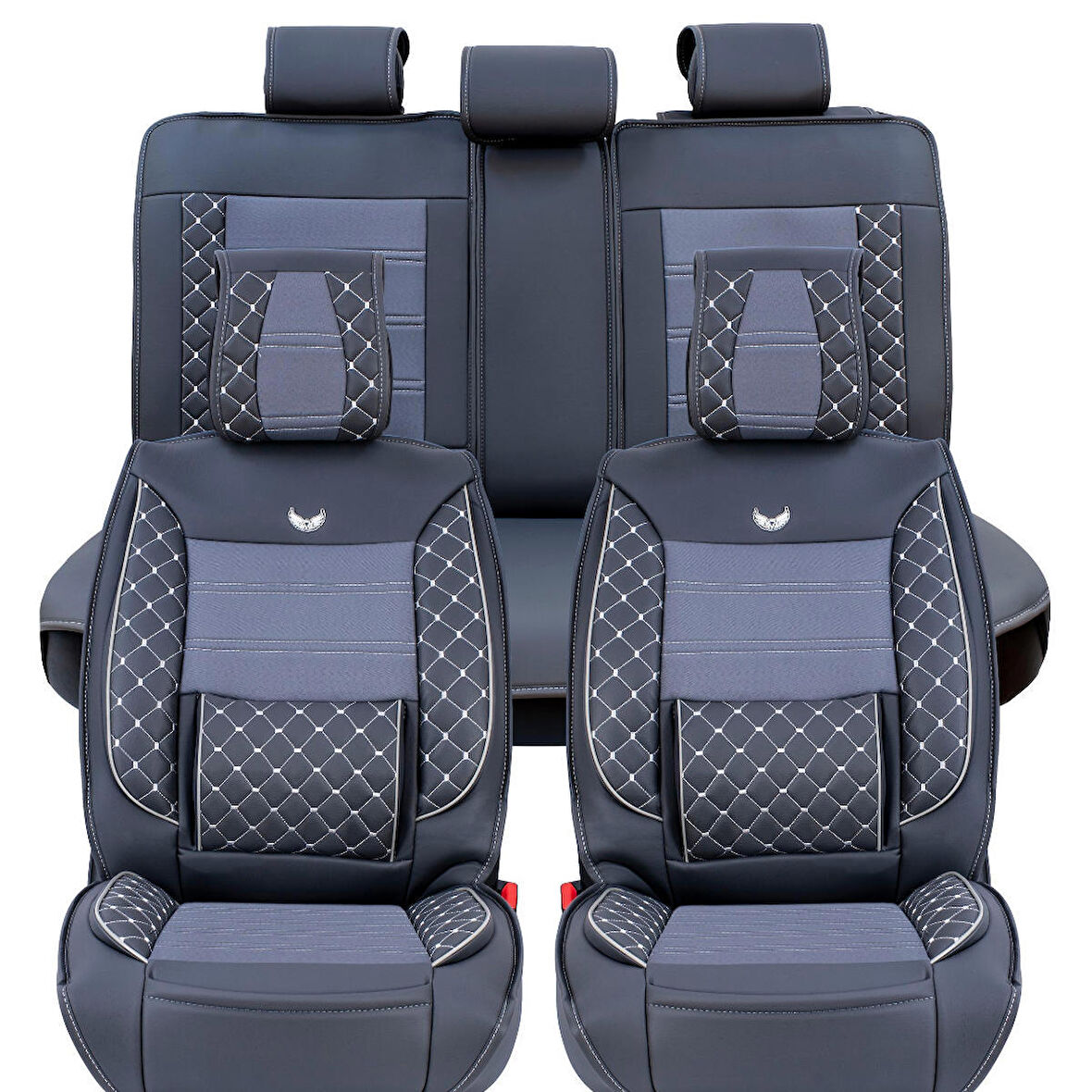 Nissan Skystar Lüx Deri Oto Koltuk Kılıfı Ön Arka Takım (MARS) FÜME