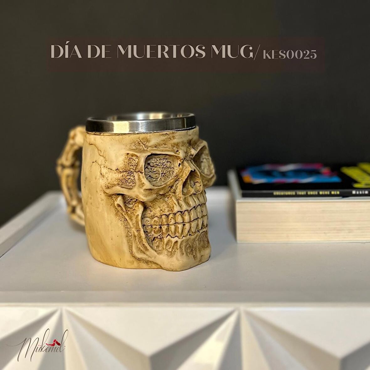 Kafatası Kupa bardak 330 mL ( 3D Skull Mug 330 mL ) Kupalar çay veya kahve