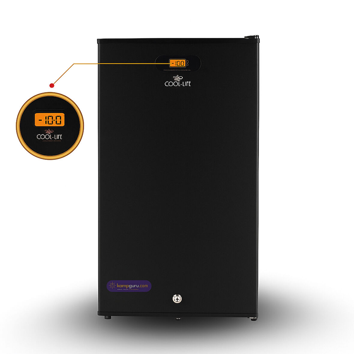 Cool Life 91 Litre Siyah Dijital Göstergeli 12/24 V Buzdolabı