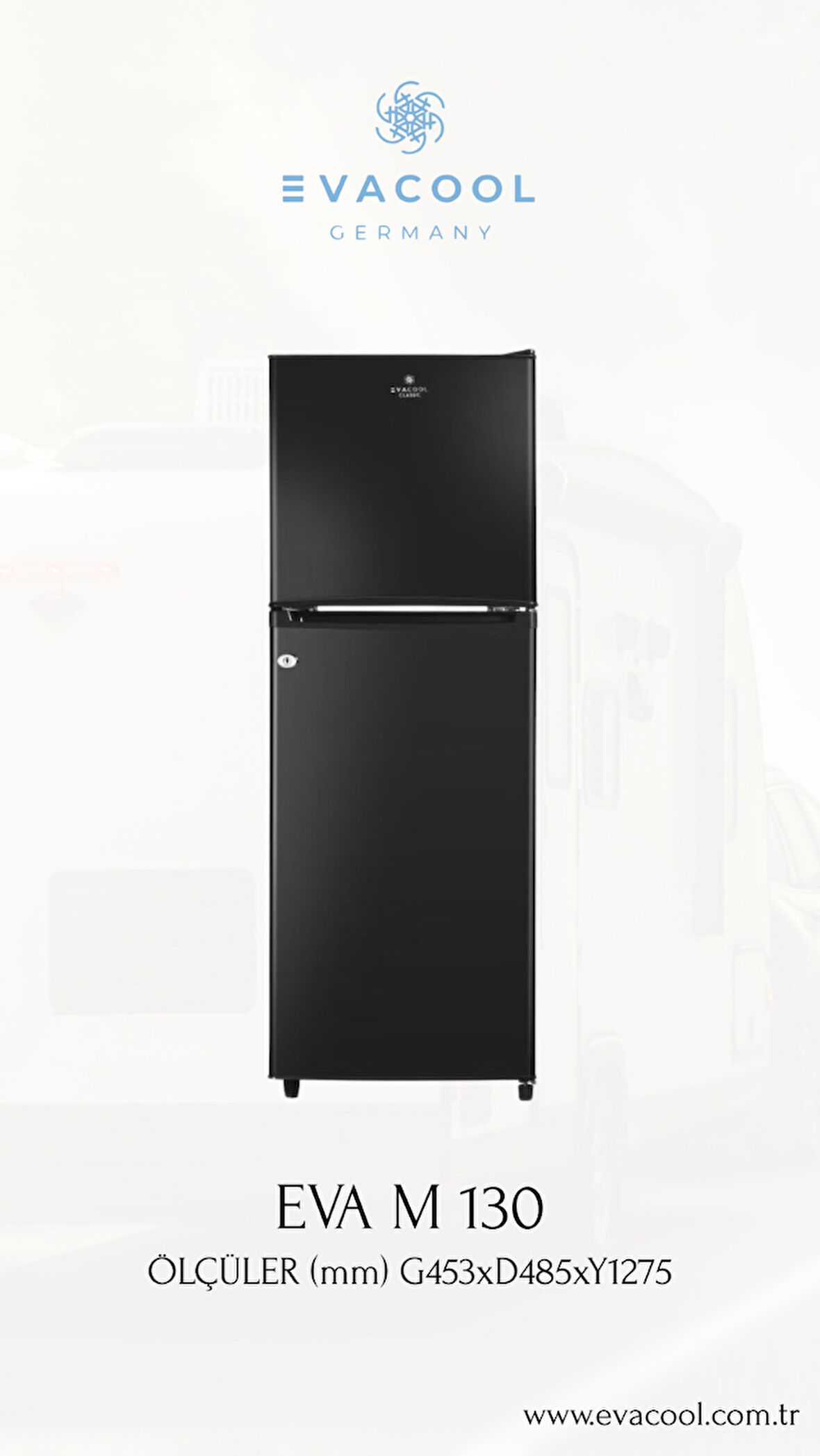 Evacool 138 Litre Siyah 12/24 V Buzdolabı