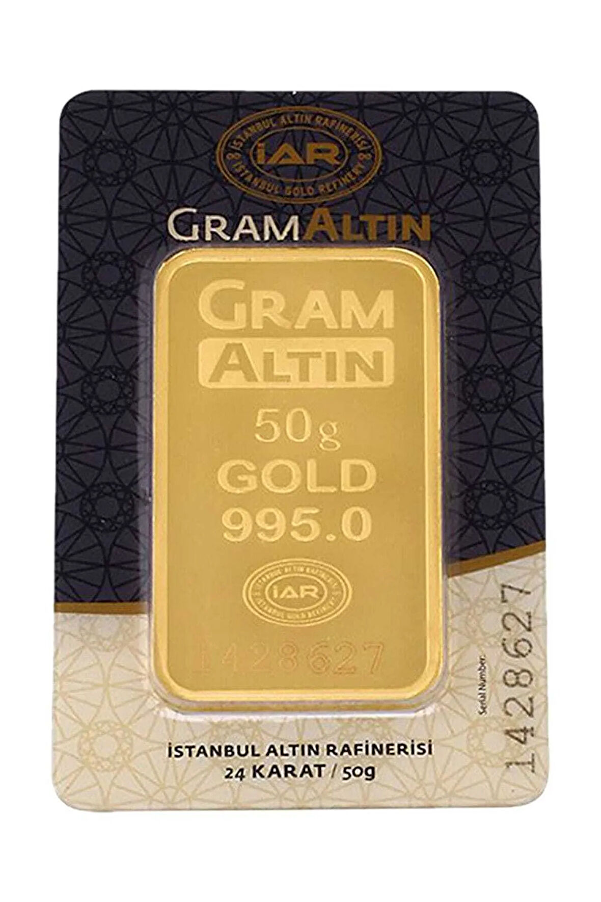 50 Gram İAR Külçe Gram Altın 24 Ayar