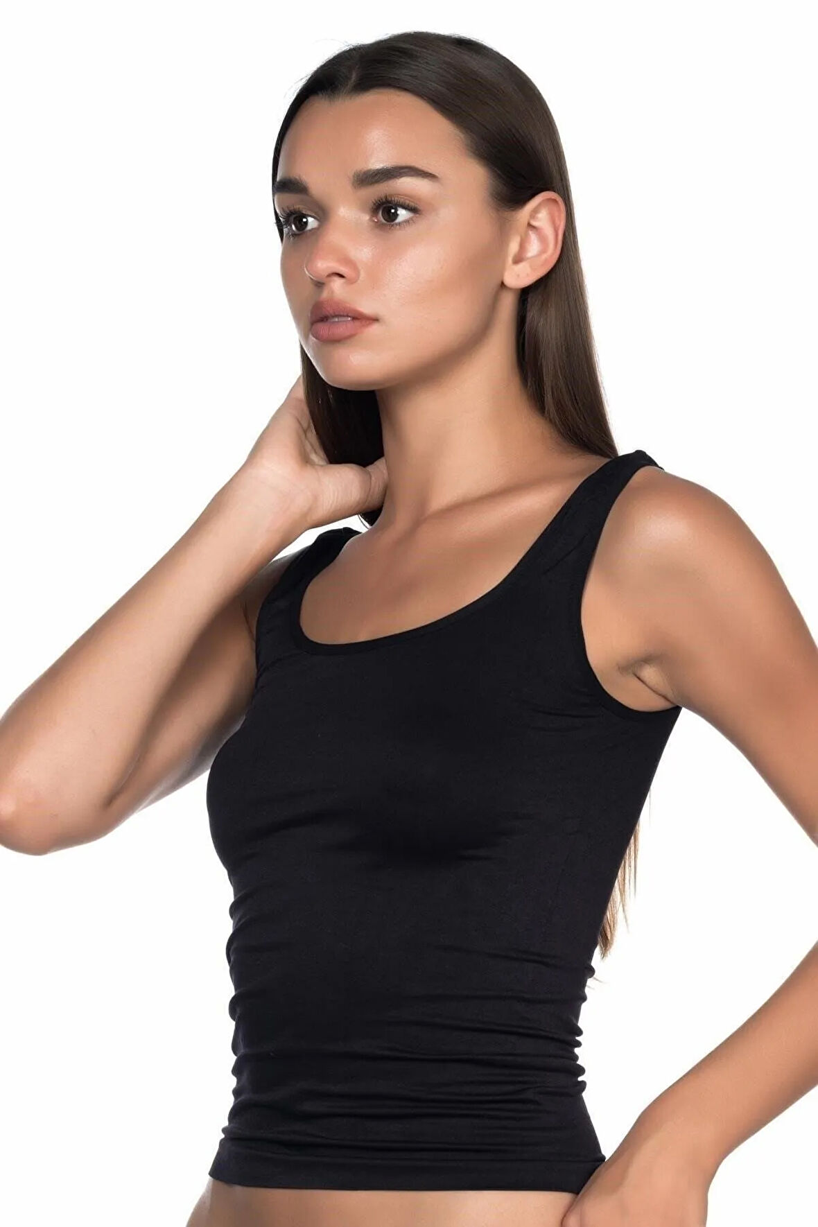 5002 Dikişsiz Kalın Askılı Atlet