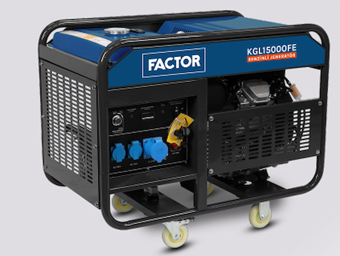 FACTOR KGL15000FE BENZİNLİ JENERATÖR 15 KVA