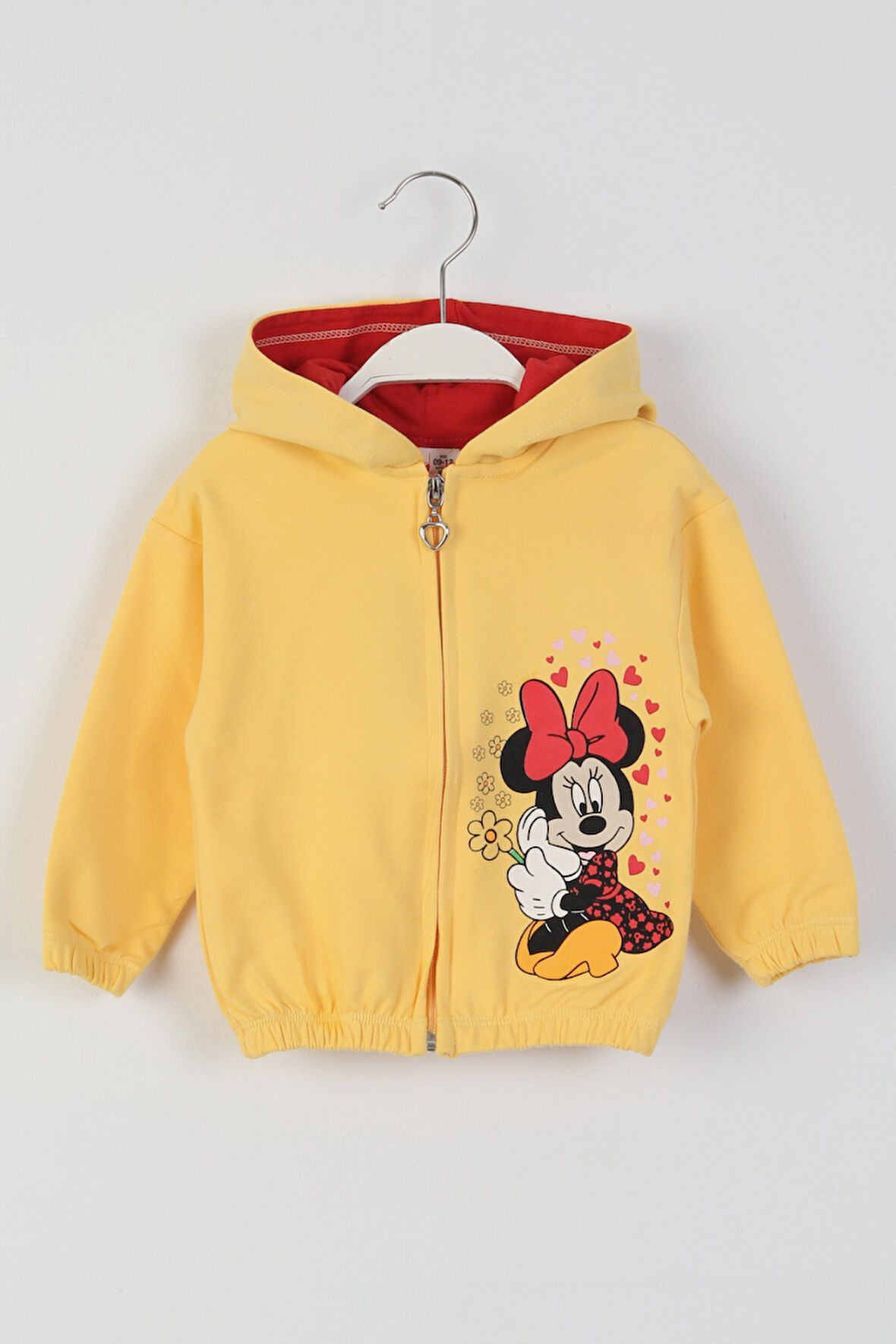 İSOB M.Mause Desenli Kız Çocuk Kapşonlu Hırka 9-36 Ay 20701