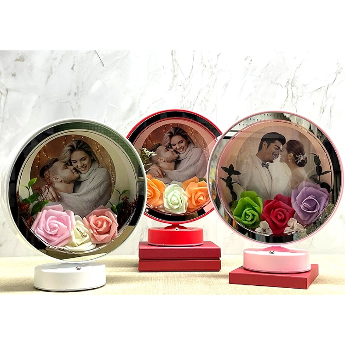 Kişiye Özel Fotoğraf Alanlı Ledli Çerceve Alk4449